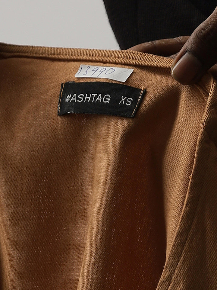 Caramel Cotton Chic Dress