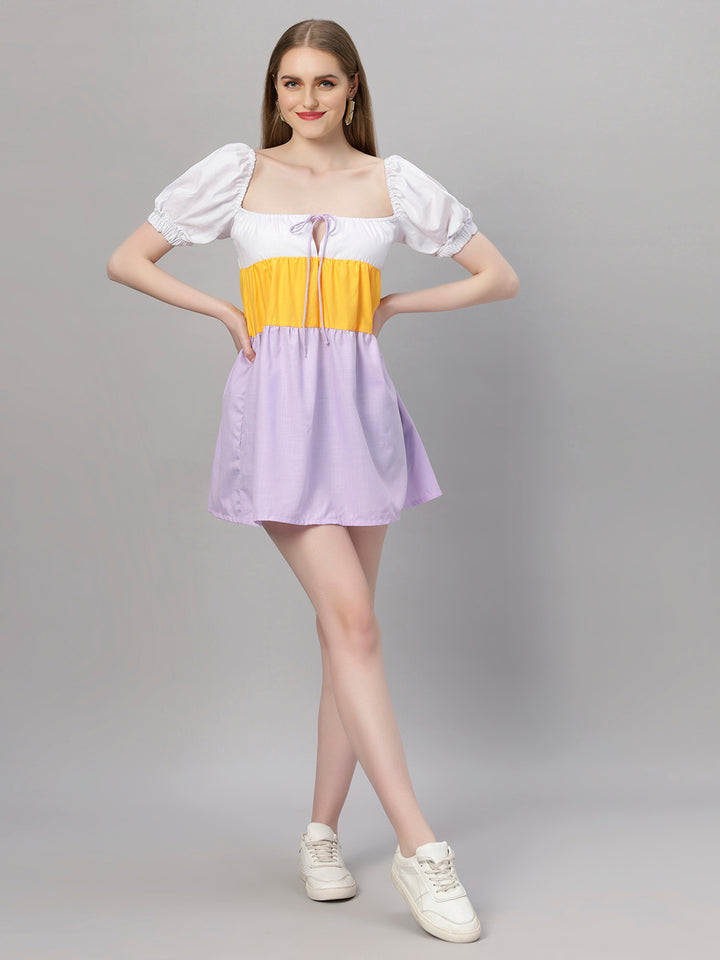 Colourblock Cute Holiday Dress