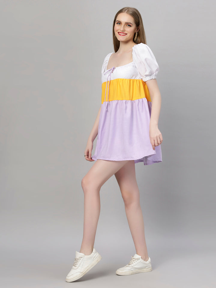 Colourblock Cute Holiday Dress