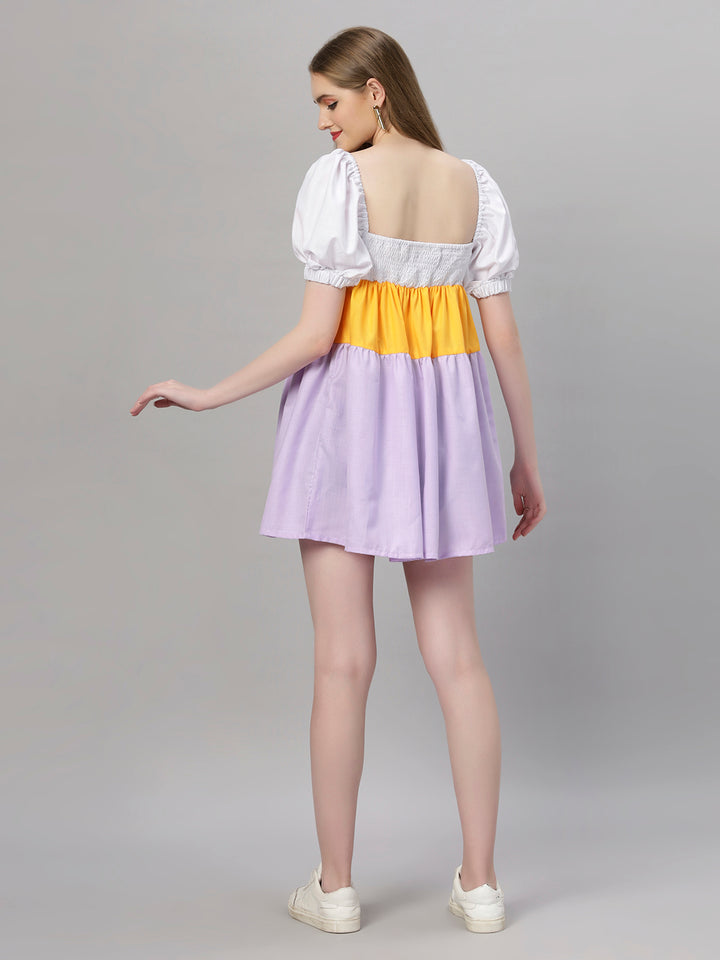 Colourblock Cute Holiday Dress