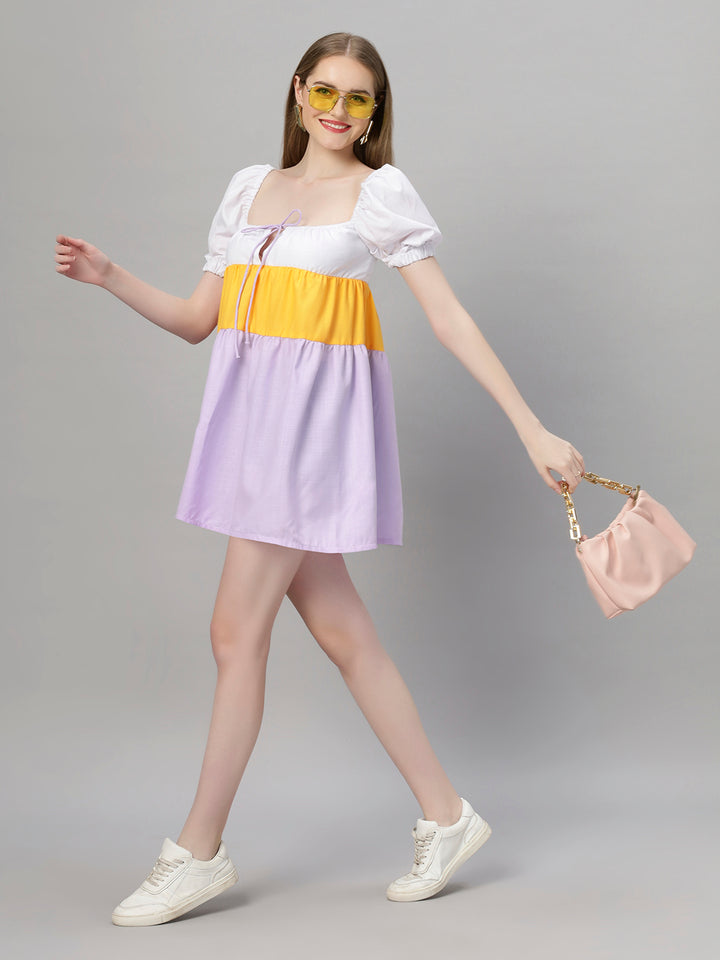 Colourblock Cute Holiday Dress