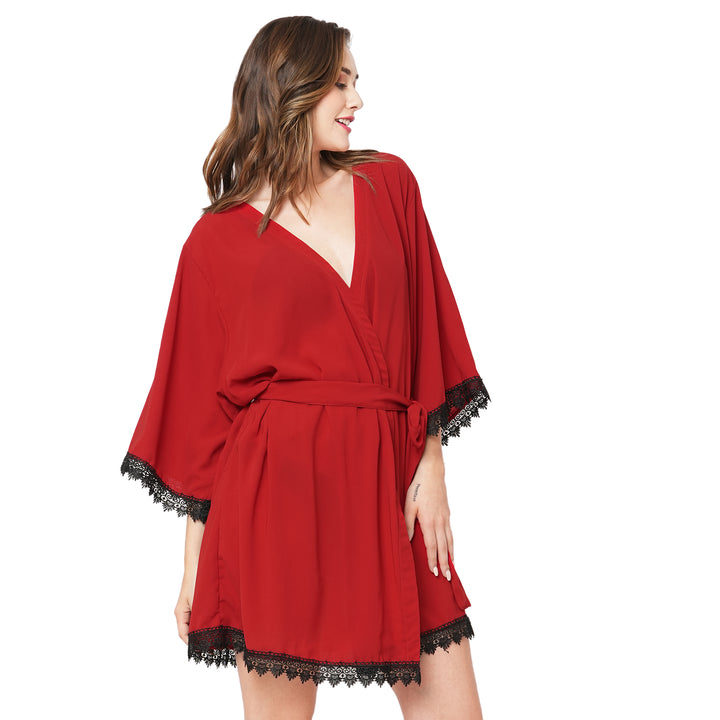 Red Lace Robe