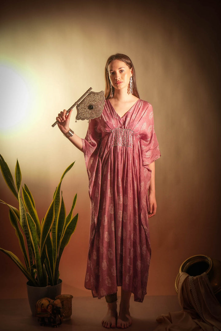 Mauve Muse Muslin Kaftan