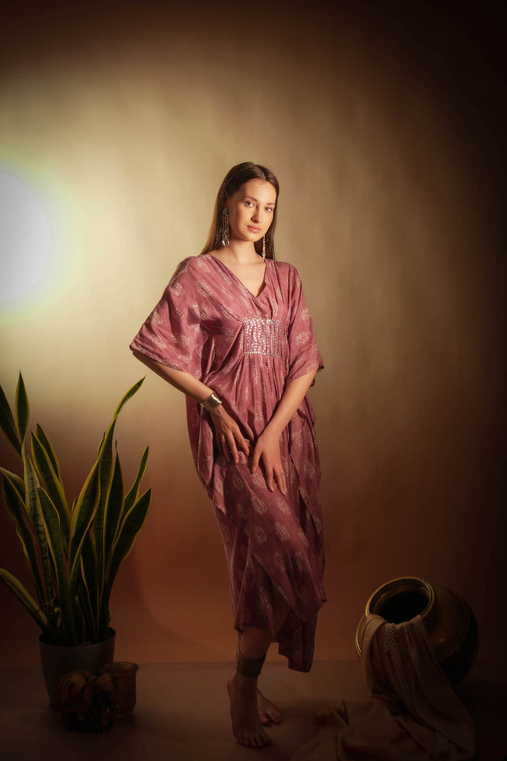 Mauve Muse Muslin Kaftan