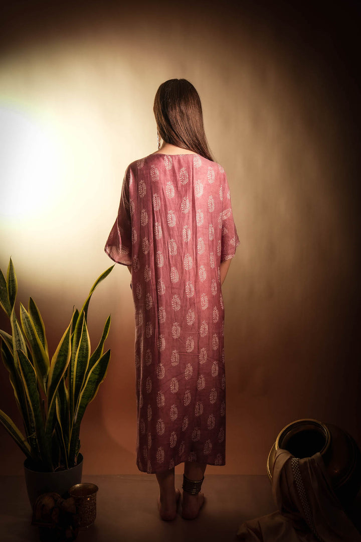 Mauve Muse Muslin Kaftan