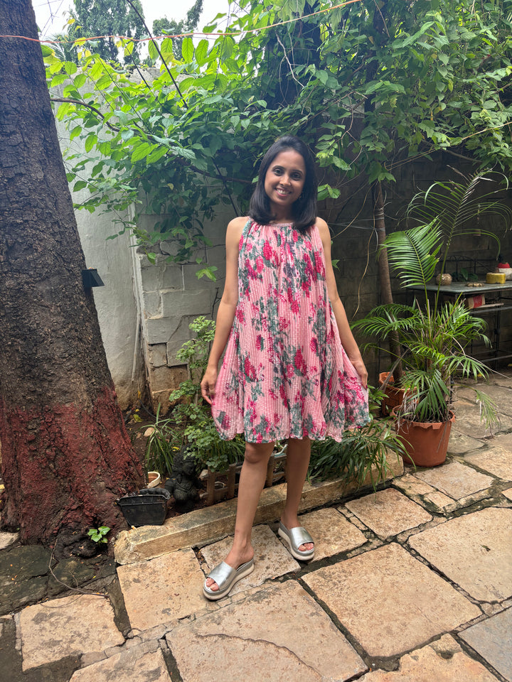 Rose Garden Pleated Dress