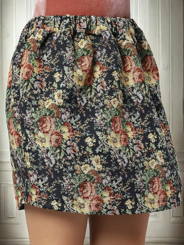 Flower Power Jacquard Skirt