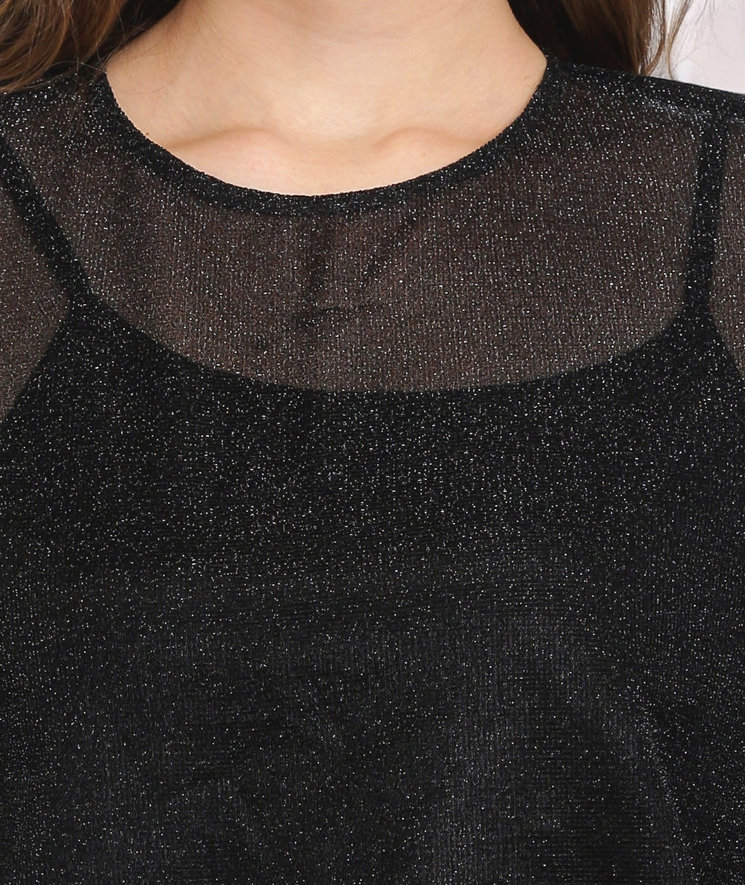 Net Shimmer Belle Sleeves Top