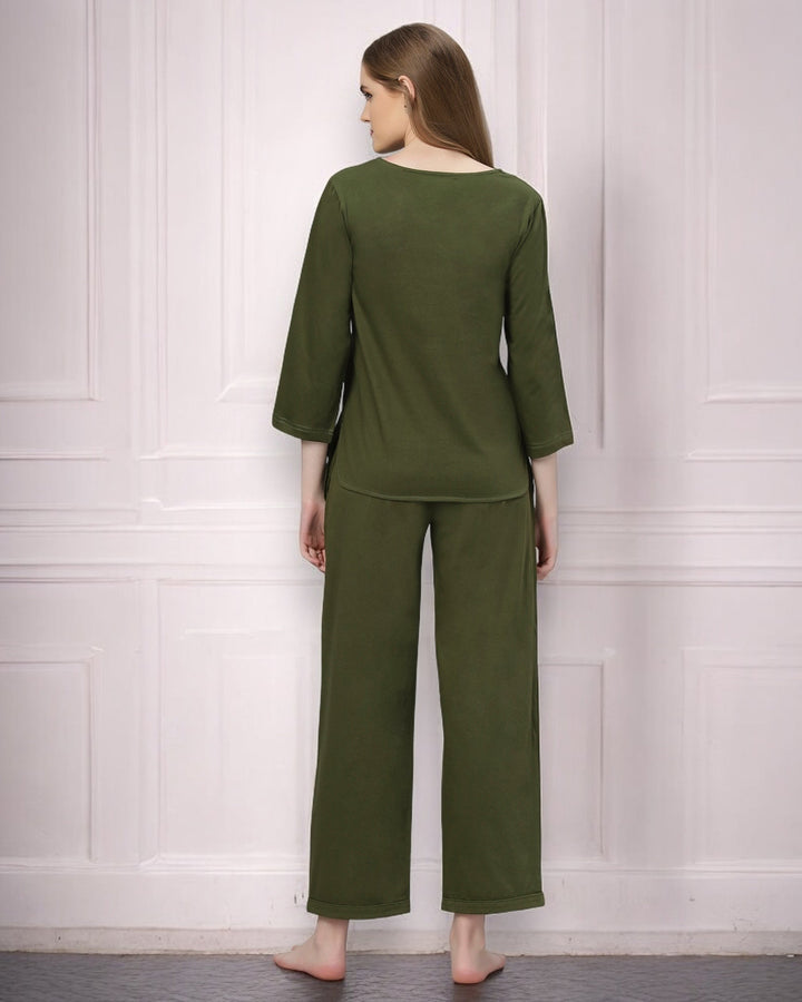Olive Green Lounge Set