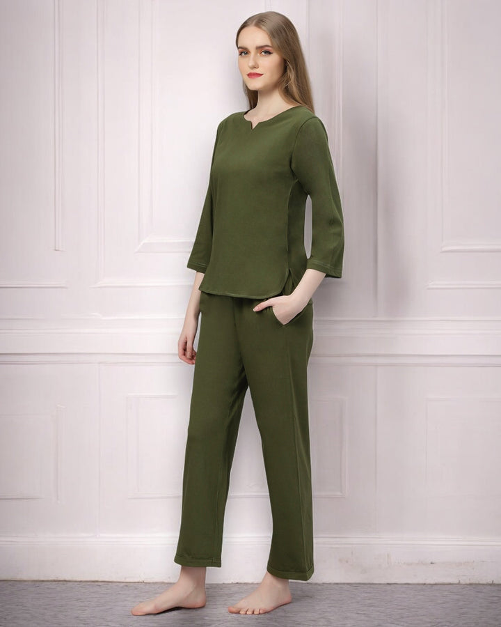 Olive Green Lounge Set