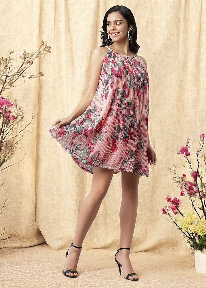 Rose Garden Pleated Dress