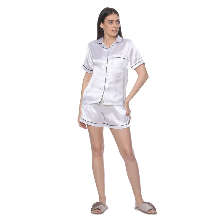 White Satin Nightsuit