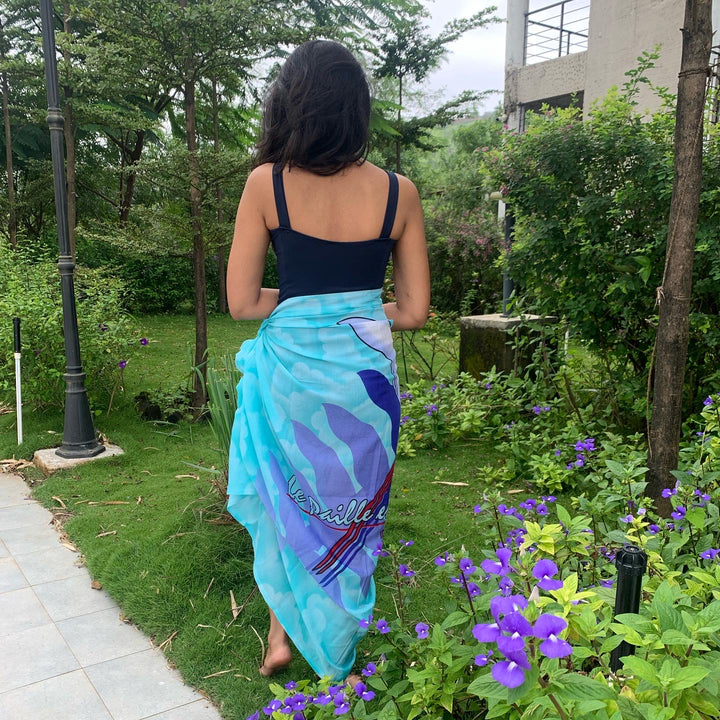 Blue Bird Cotton Sarong