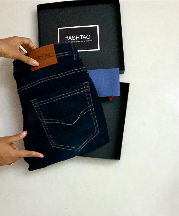 Denim Rakhi Gift Box for Brothers