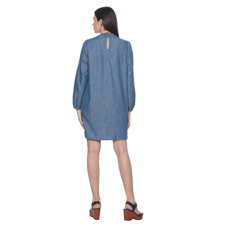 A-line Denim Mini Dress