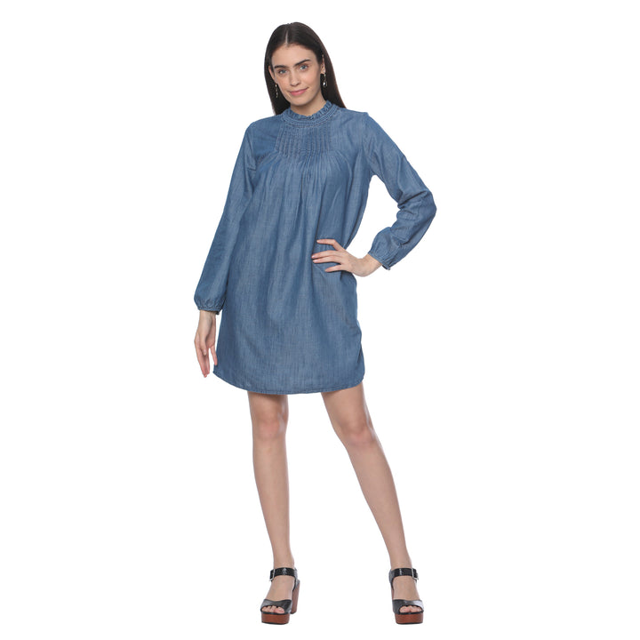 A-line Denim Mini Dress