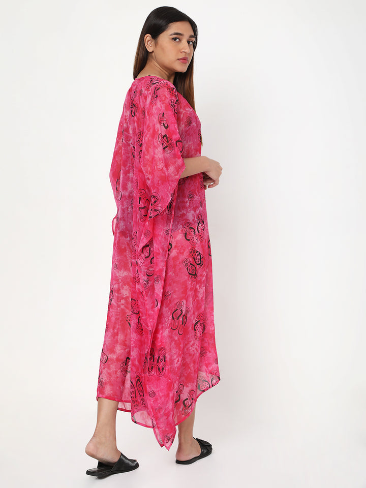 Pink Flip Flop Open Cover Up