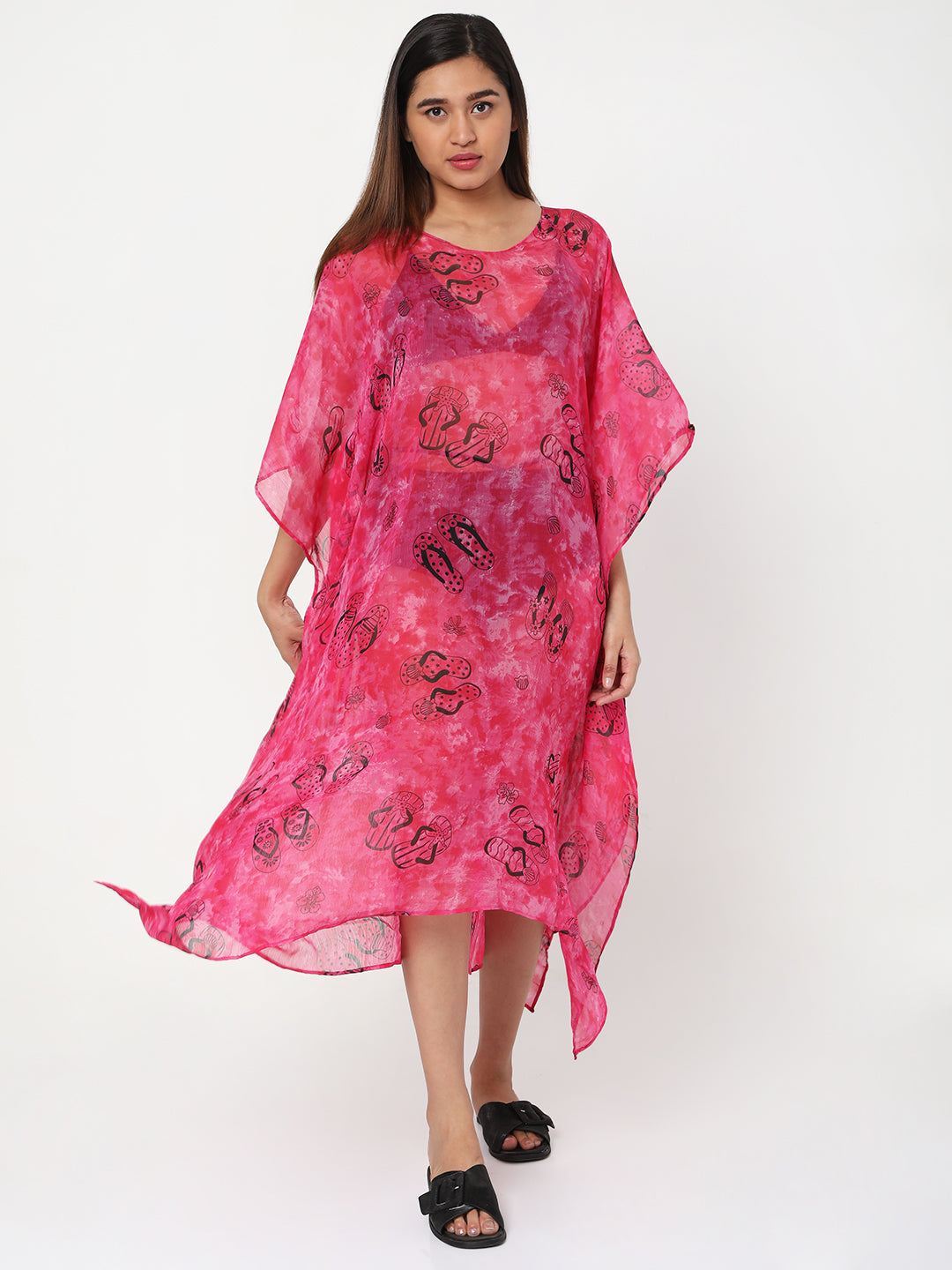 Pink Flip Flop Kaftan Dress
