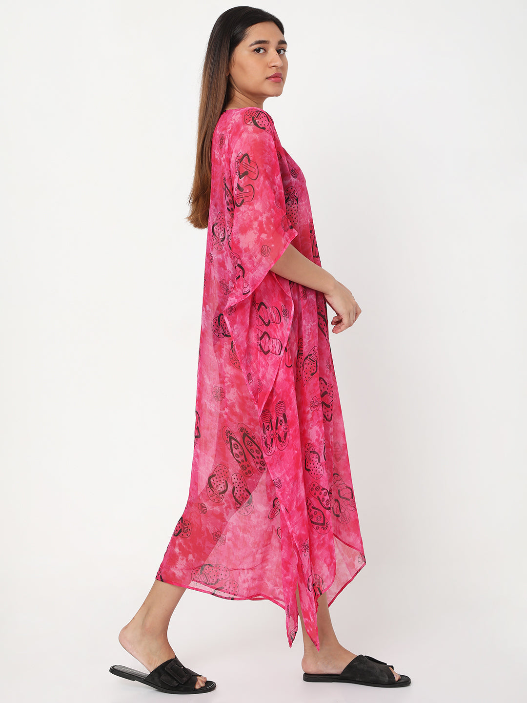 Pink Flip Flop Kaftan Dress