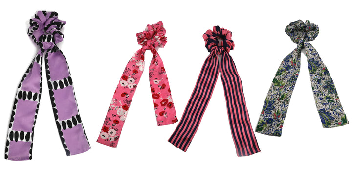 Printed scrunchies cum bandana set