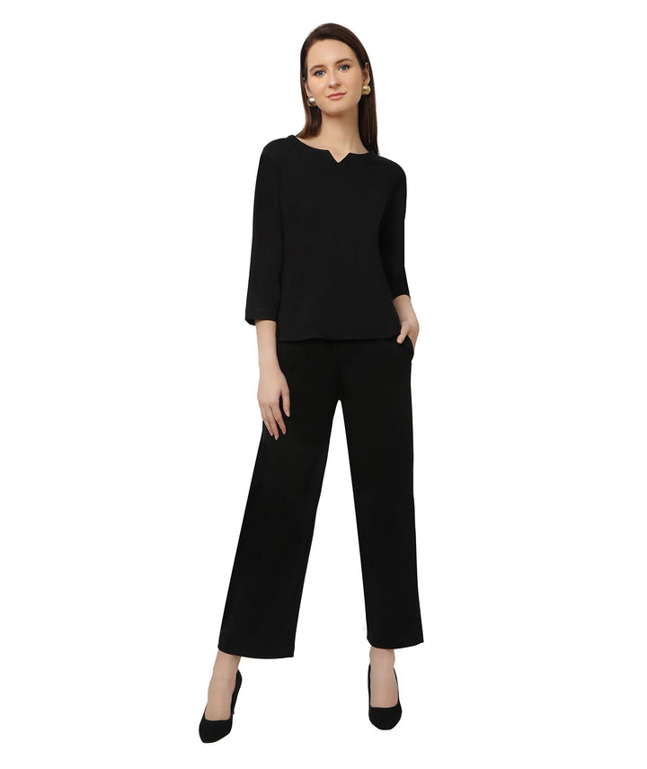 Black Winter Yoga Lounge Set