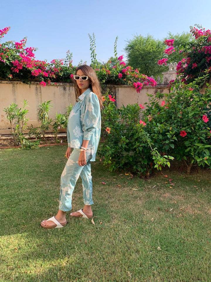 Floral Pleated Pants