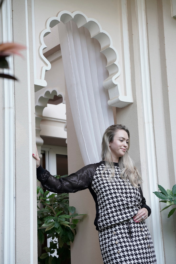 Houndstooth Bling Coord Set