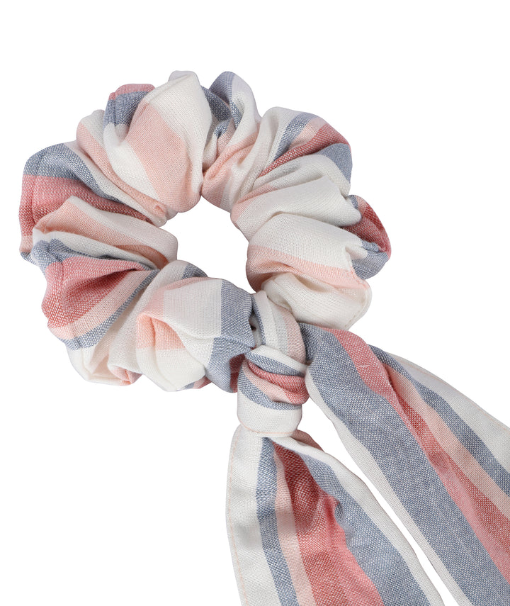 The formal stripes scrunchy-cum-bandana set