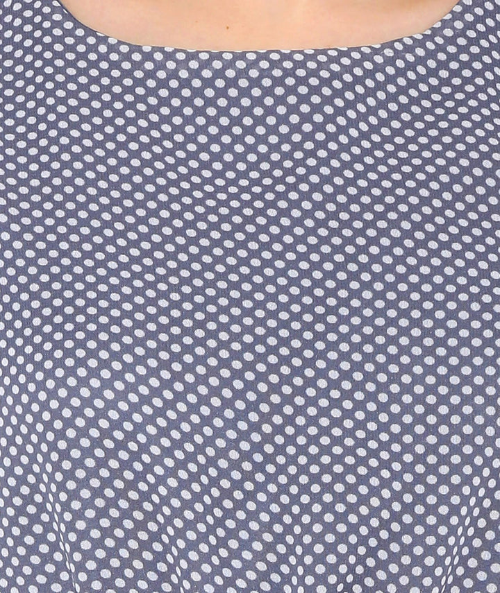 Grey Polka Dot Dress