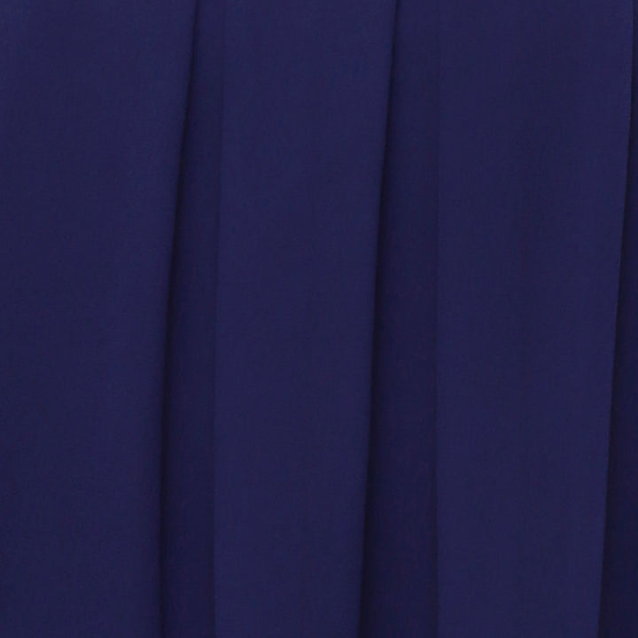 Navy Blue Georgette Dress With Flap Panel