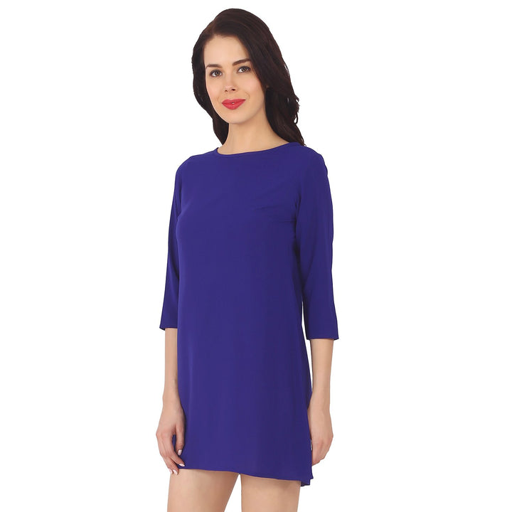 Ink Blue Shift Dress