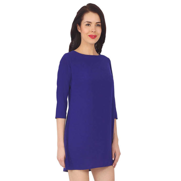 Ink Blue Shift Dress