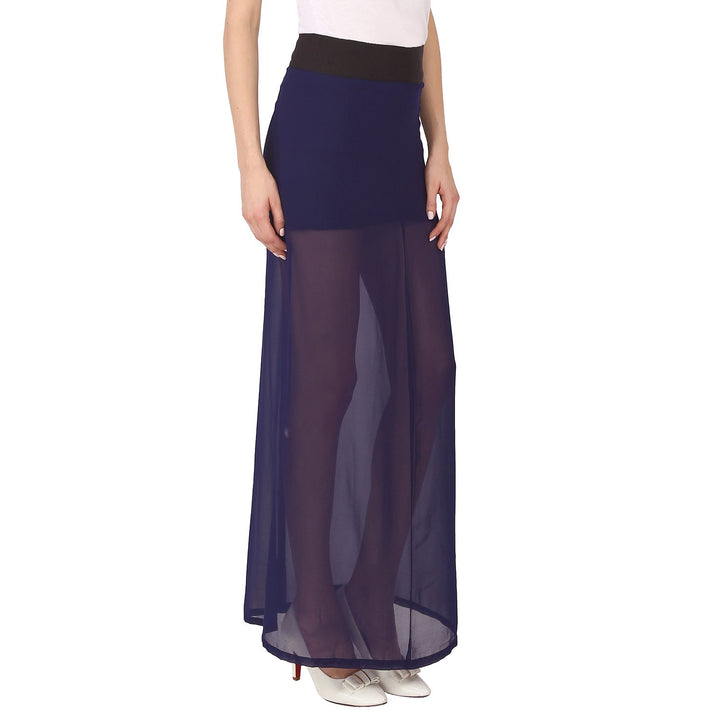 Navy Blue Maxi Skirt