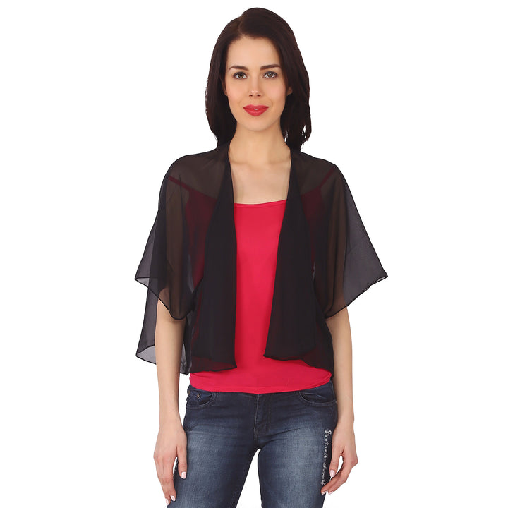 Black Sheer Kimono
