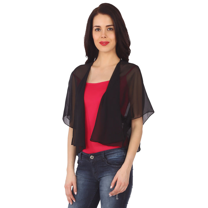 Black Sheer Kimono