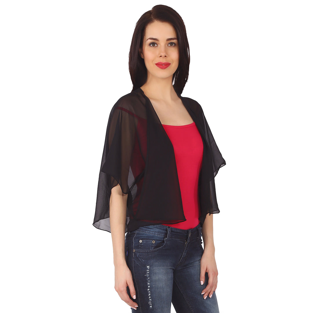 Black Sheer Kimono