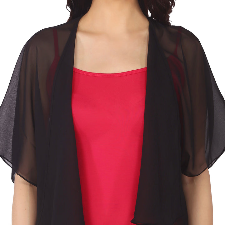 Black Sheer Kimono