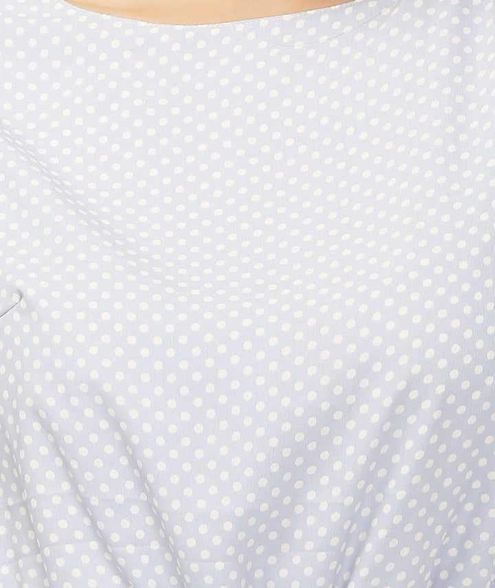 Light Blue Polka Dot Dress