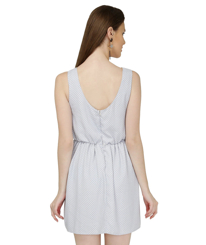 Light Blue Polka Dot Dress