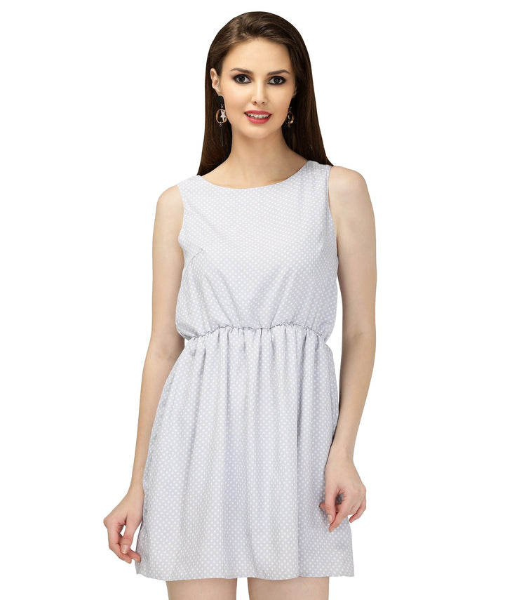 Light Blue Polka Dot Dress