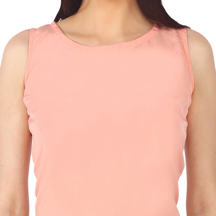 Peach Back Flap Open Top
