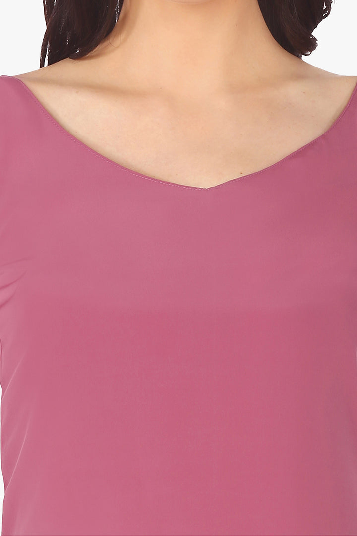 Violet Deep Back Strapped Top