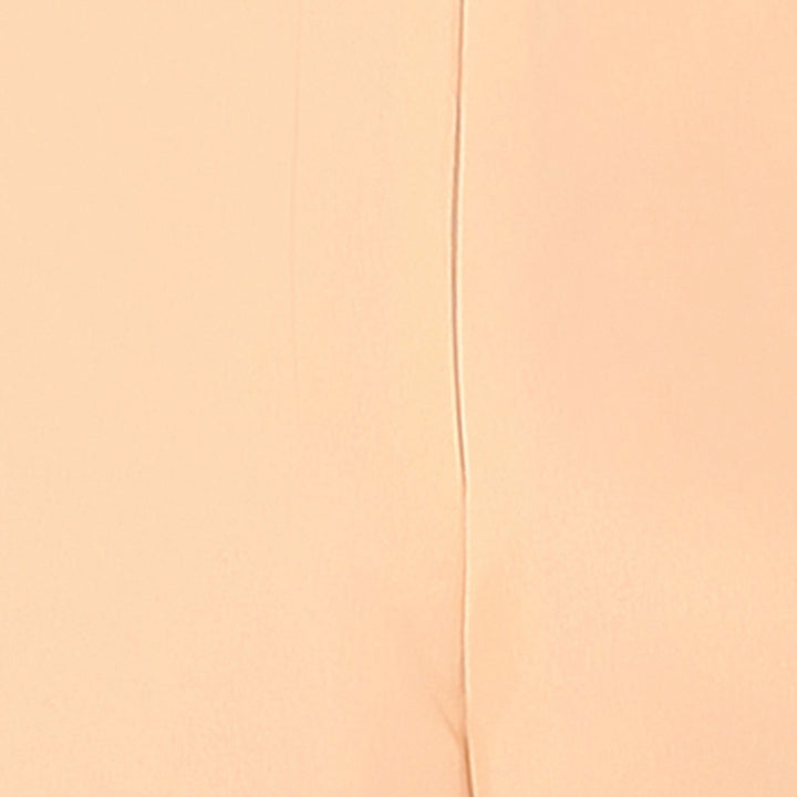 Nude Coloured Off Shoulder Polyester Jumpsuit With Broad Bottom