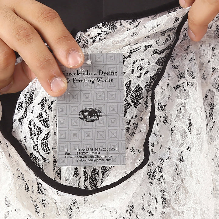 White Floral Lace Top