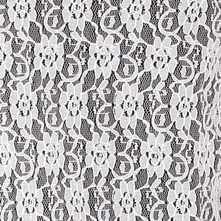 White Floral Lace Top