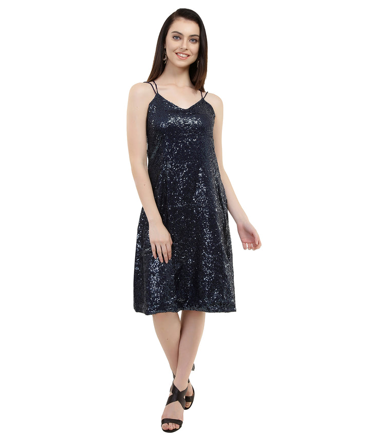 Bling Blackcurrant Bodycon Midi