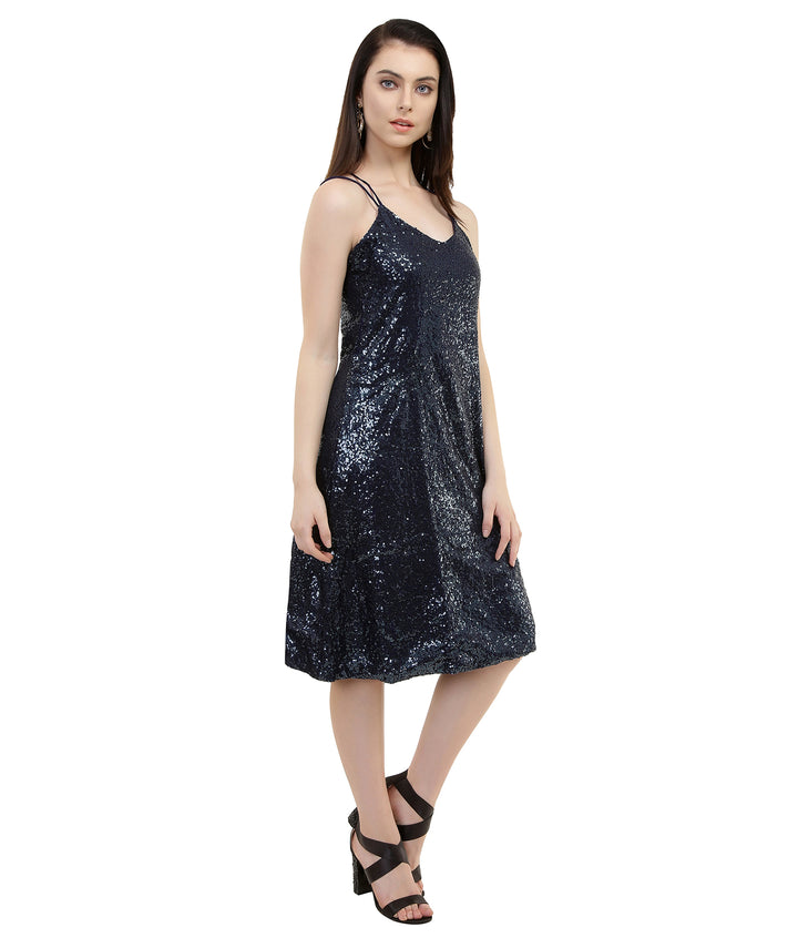 Bling Blackcurrant Bodycon Midi