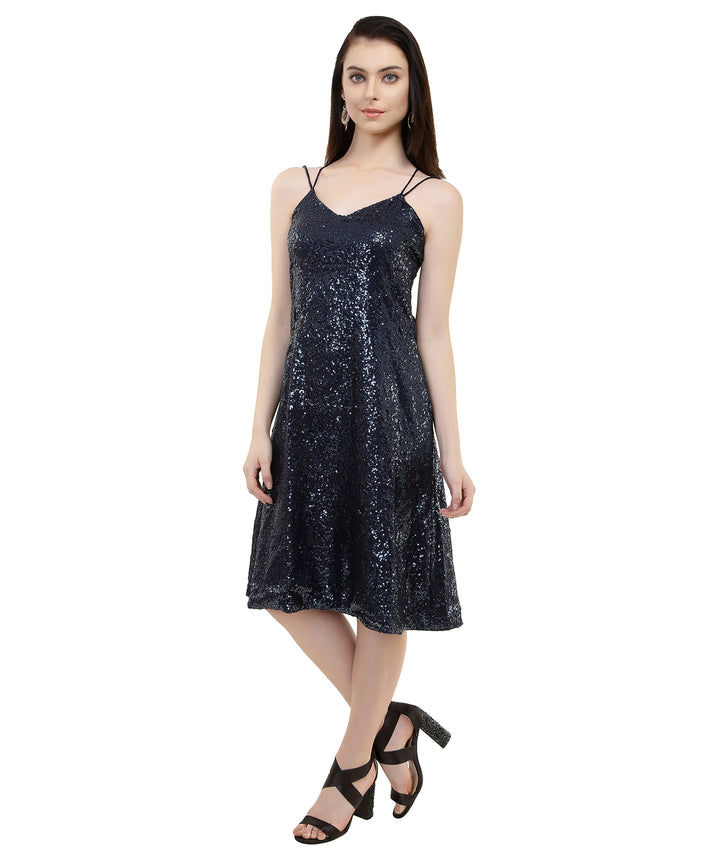 Bling Blackcurrant Bodycon Midi