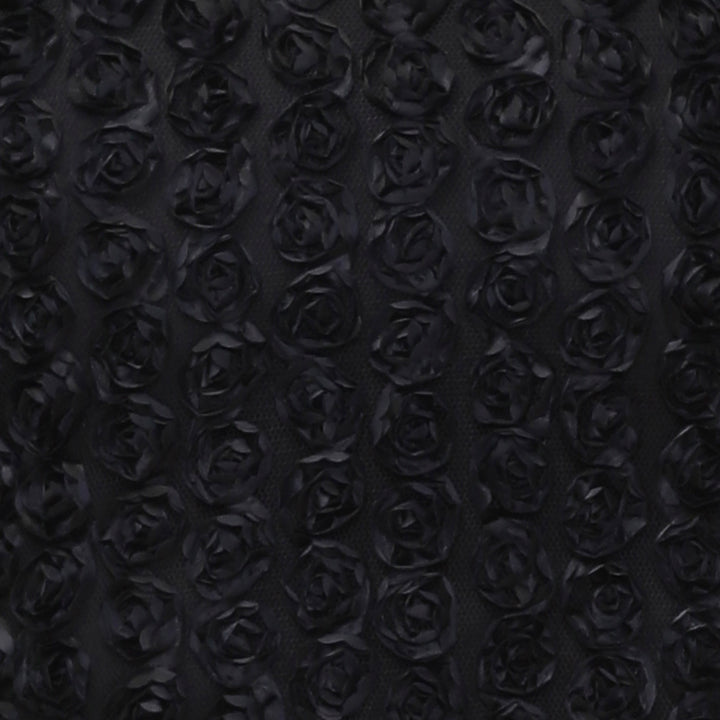 Black Contrasting Fabric Long Dress