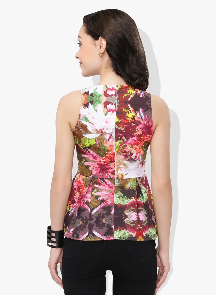 Floral Peplum Top